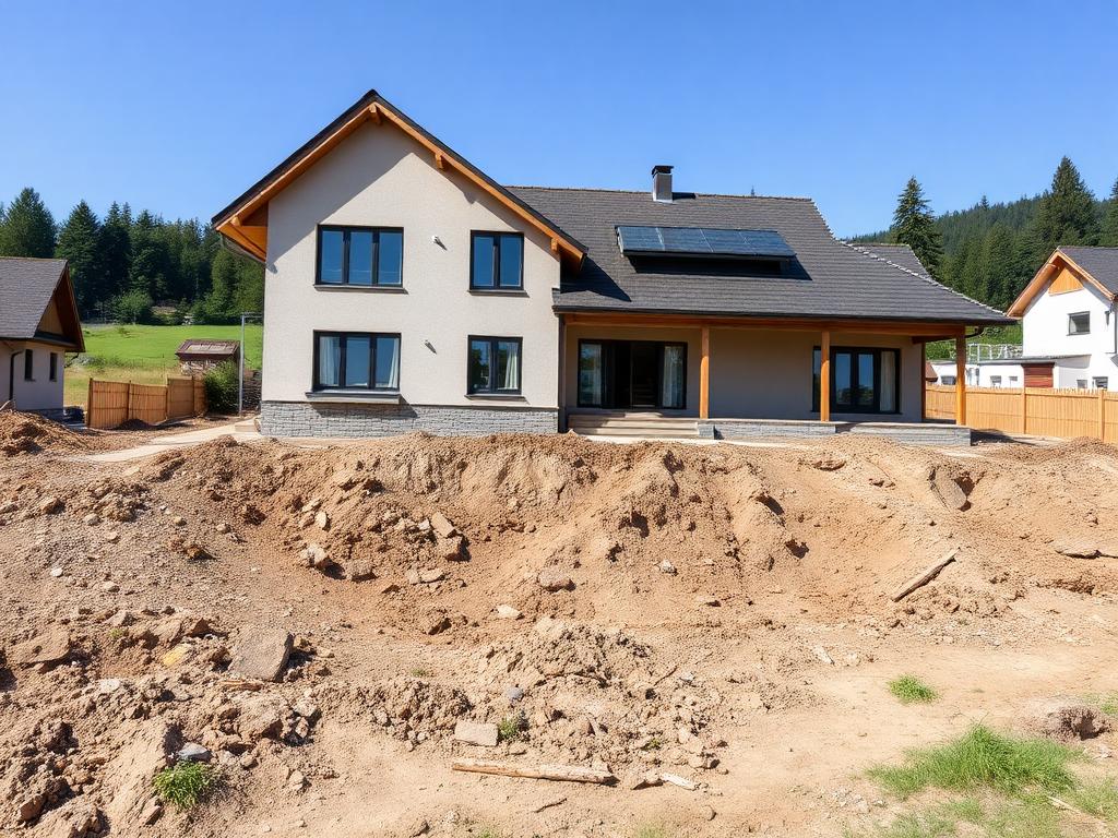 Grundstück aufgewertet vorher