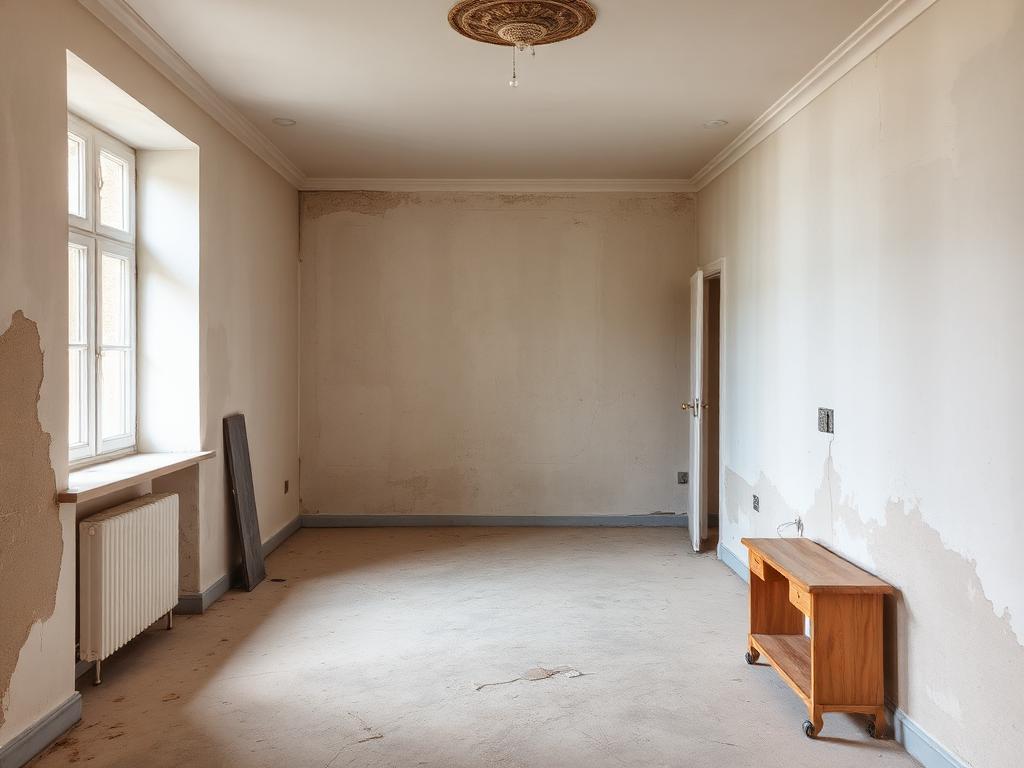 Wohnraum modernisiert vorher